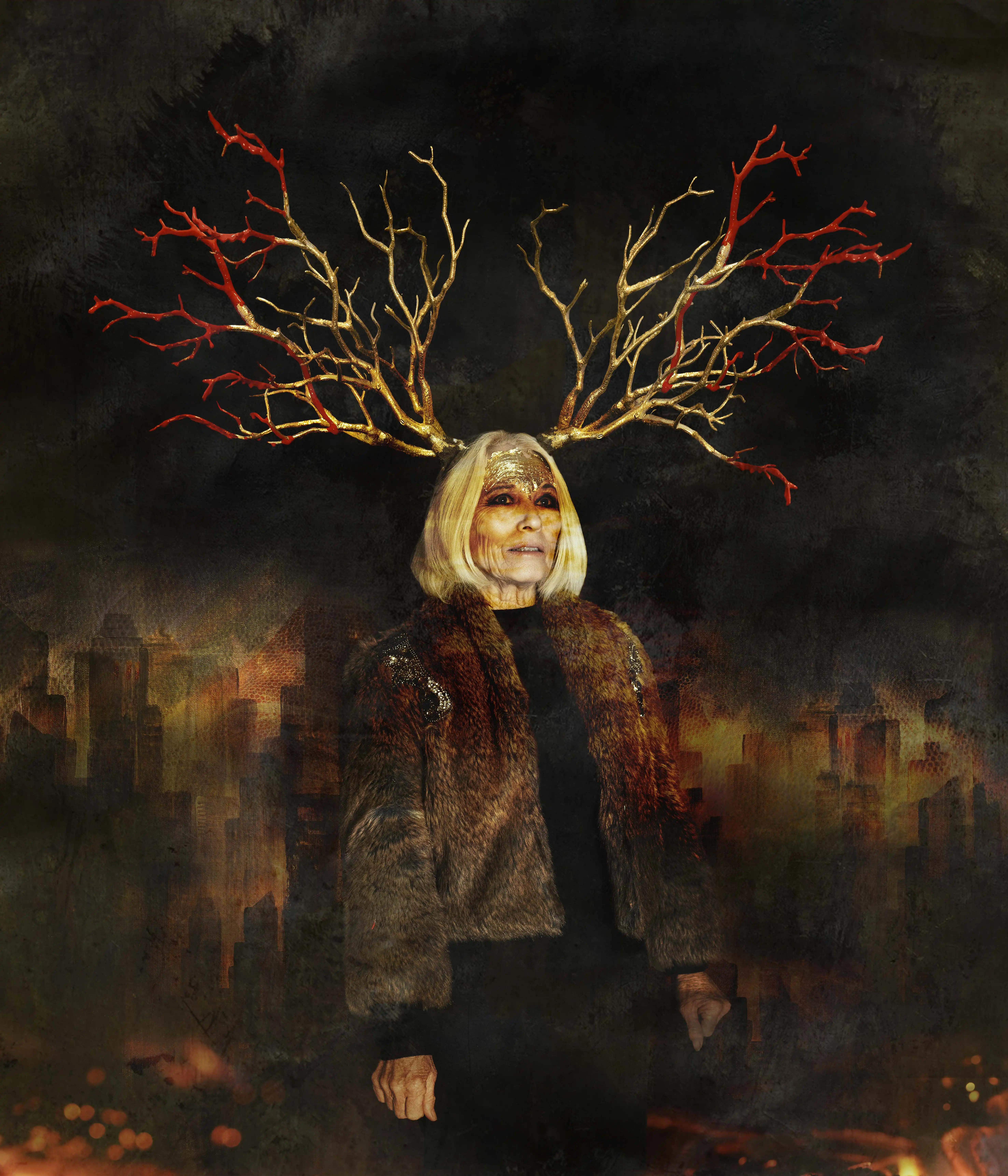 Formidable crown image by Louise Alexander women with branches coming out of her head